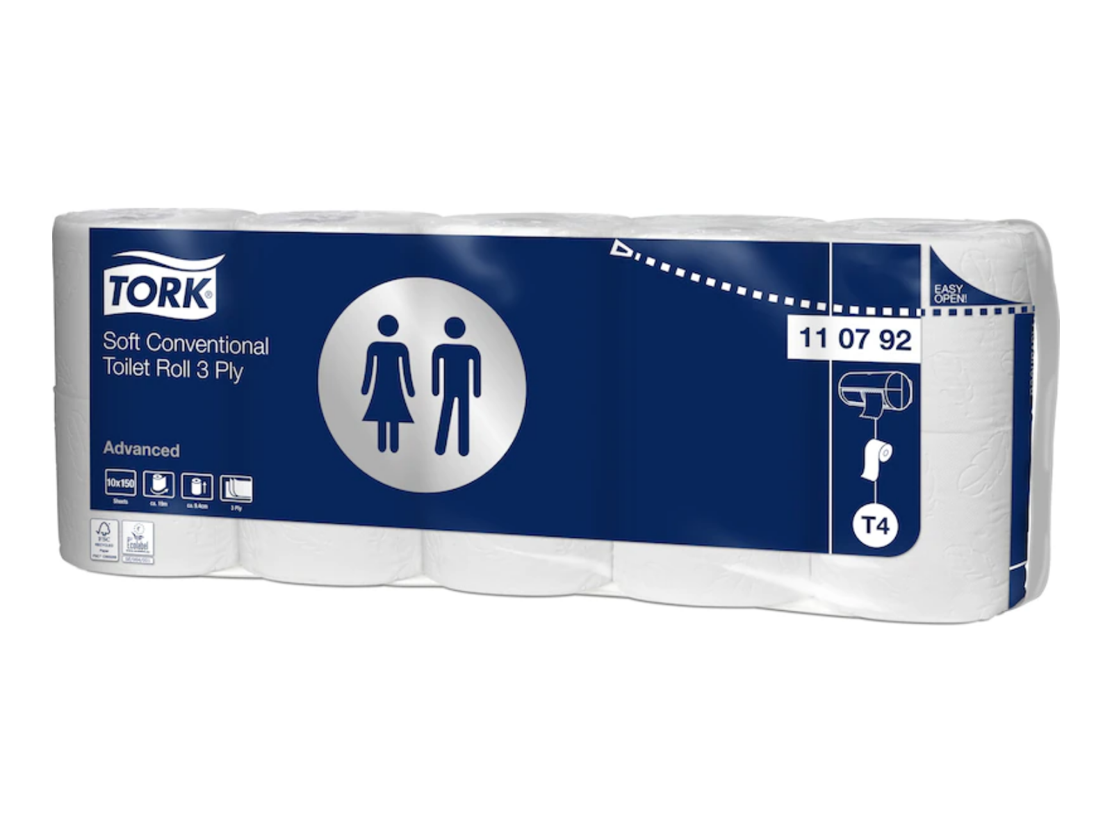 Papier toaletowy TORK 110792 ADVANCED T4 (70 rolek) 19,35m 3 warstwy
